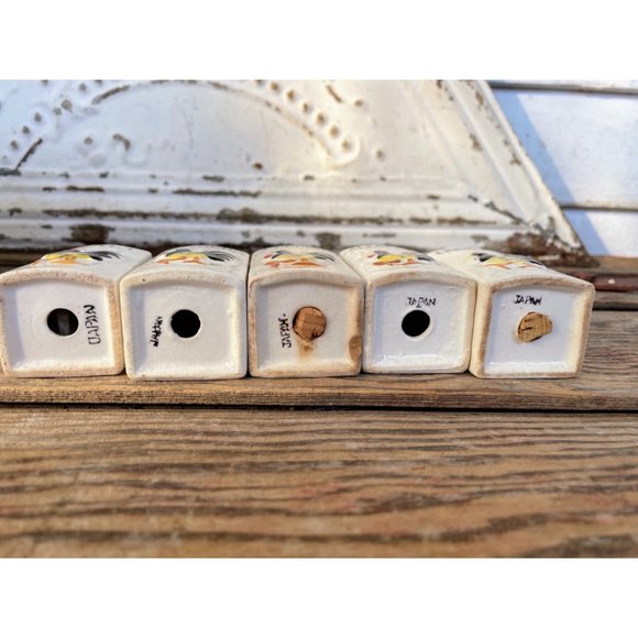 Vintage Spice Rack With Spice Jars Rooster Chicken Farmhouse - Picture 4 of 16